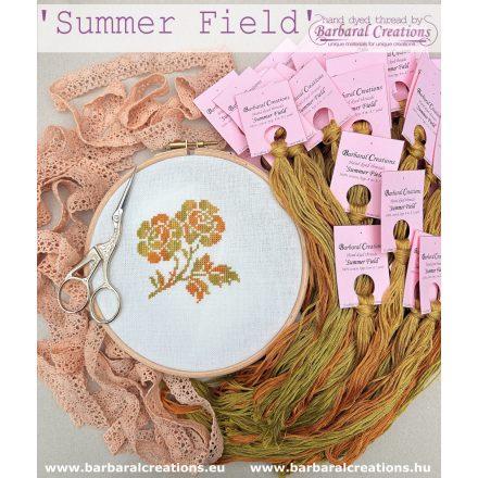 Kézzel festett pamut hímzőfonal - Summer Field