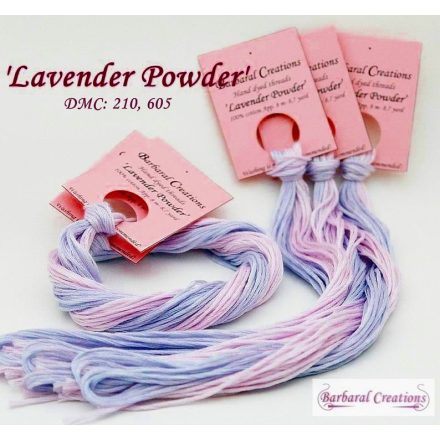 Kézzel festett pamut hímzőfonal - Lavender Powder