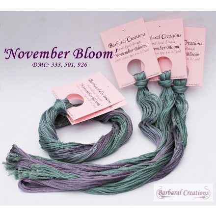 Kézzel festett pamut hímzőfonal - November Bloom