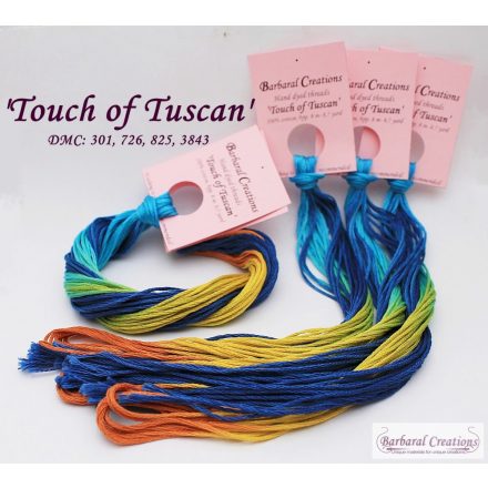 Kézzel festett pamut hímzőfonal - Touch of Tuscan