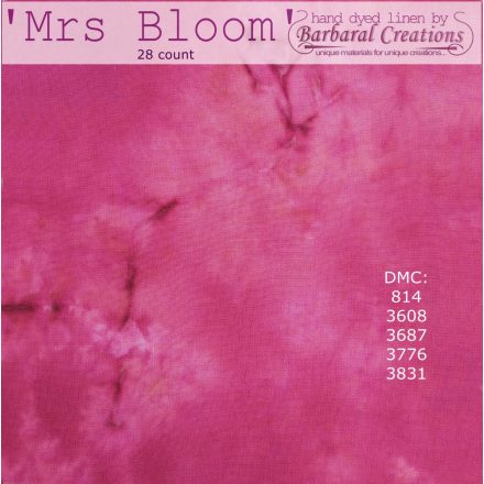 Kézzel festett len hímzővászon 28 ct - Mrs Bloom Marble