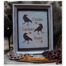 Keresztszemes hímzésminta - Crows gather...