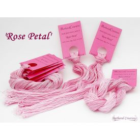  Kézzel festett pamut perlé 12 (gyöngy) hímzőfonal - Rose Petal