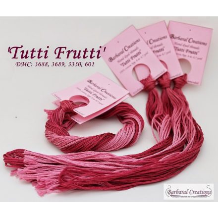 Kézzel festett pamut hímzőfonal - Tutti Frutti