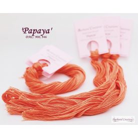 Kézzel festett pamut hímzőfonal - Papaya