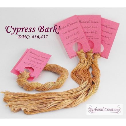 Kézzel festett pamut hímzőfonal - Cypress Bark