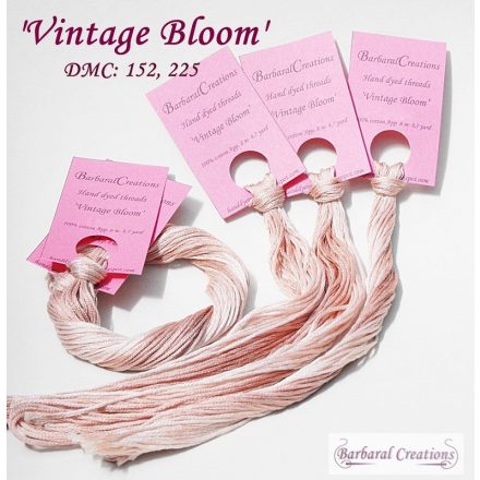 Kézzel festett pamut hímzőfonal - Vintage Bloom
