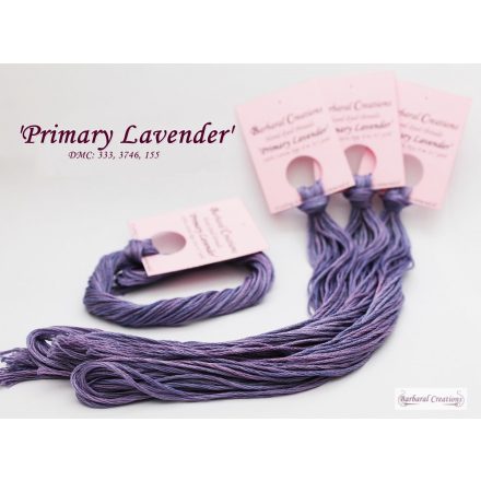 Kézzel festett pamut hímzőfonal - Primary Lavender