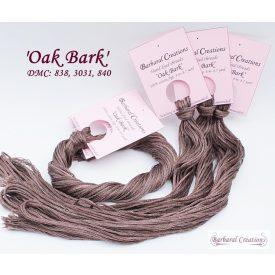 Kézzel festett pamut hímzőfonal - Oak Bark