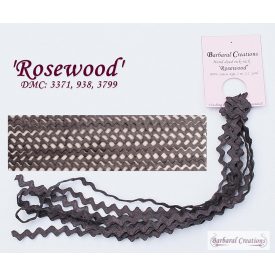 Kézzel festett pamut farkasfog - Rosewood