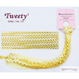 Kézzel festett pamut farkasfog - Tweety