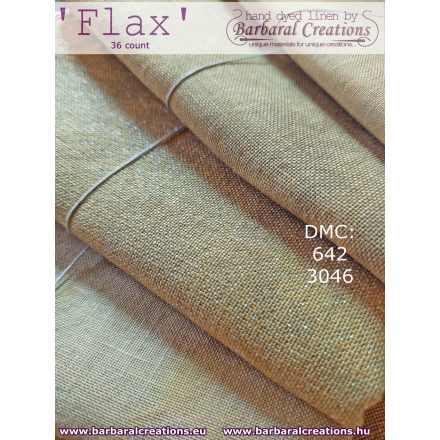 Kézzel festett len hímzővászon 36 ct - Flax 70x50 cm