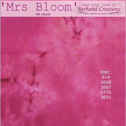 Kézzel festett len hímzővászon 46 ct - Mrs Bloom Marble
