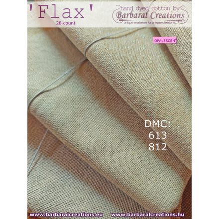 Kézzel festett OPALESCENT pamut hímzővászon 28 ct - Flax 70x50 cm