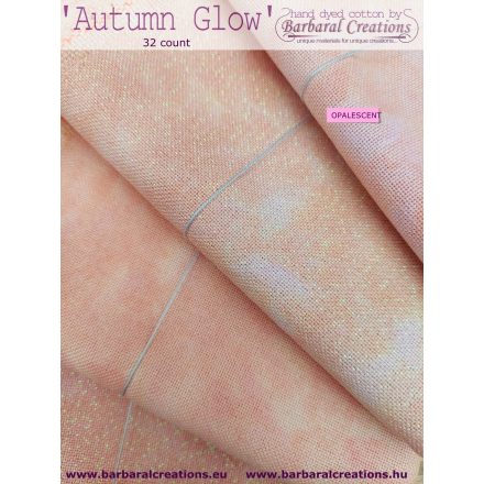 Kézzel festett OPALESCENT pamut hímzővászon 32 ct - Autumn Glow