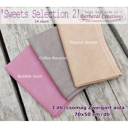 Sweets Selection 2. aida hímzőalap válogatás 14 ct - limitált darabszámban...