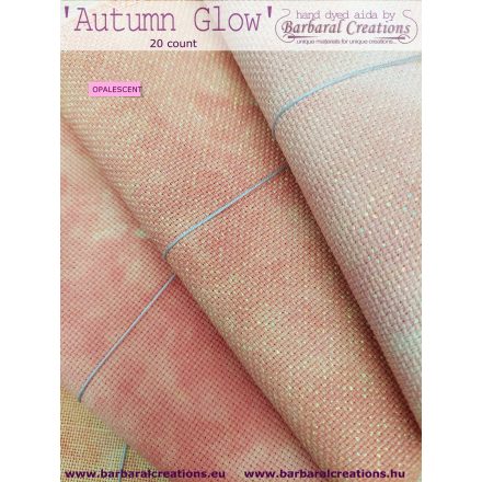Kézzel festett OPALESCENT aida hímzőalap 20 ct - Autumn Glow 70x50 cm